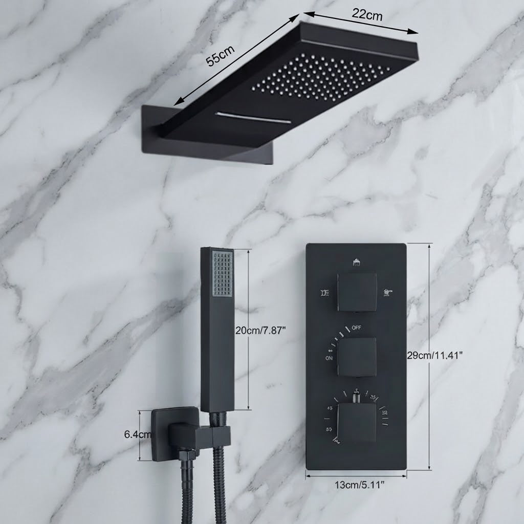 Colonne de Douche Encastrable – Design Moderne