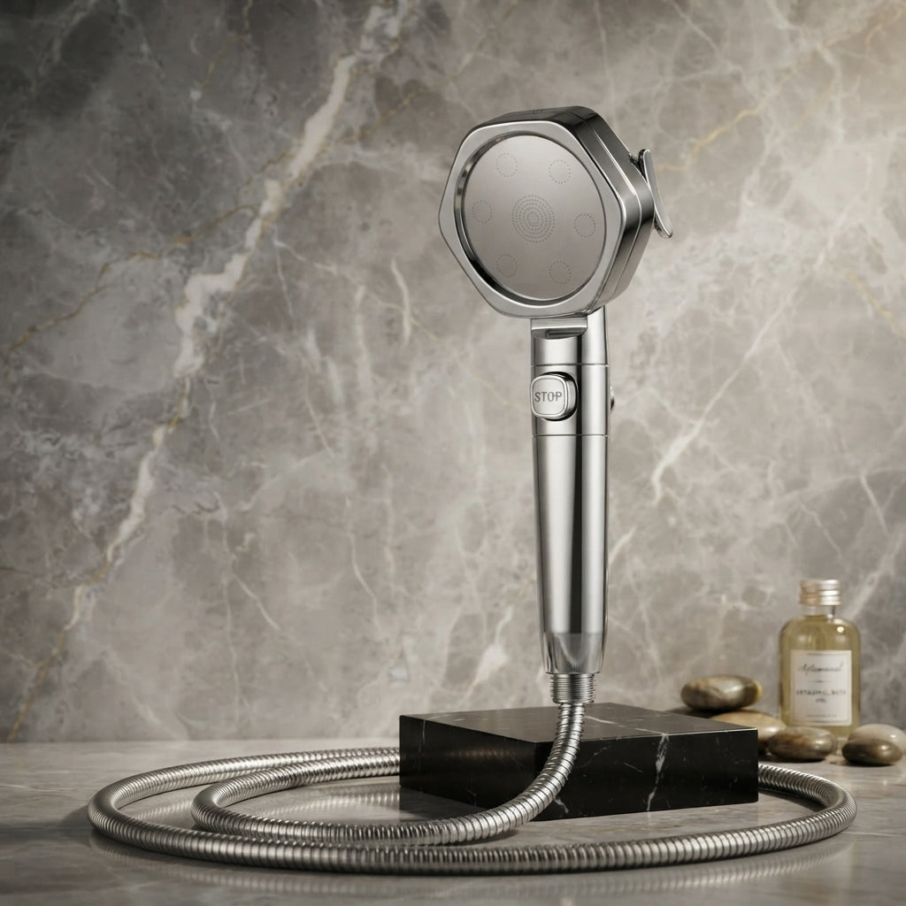 Pommeau de douche filtrant – Haute pression, 5 modes & éco