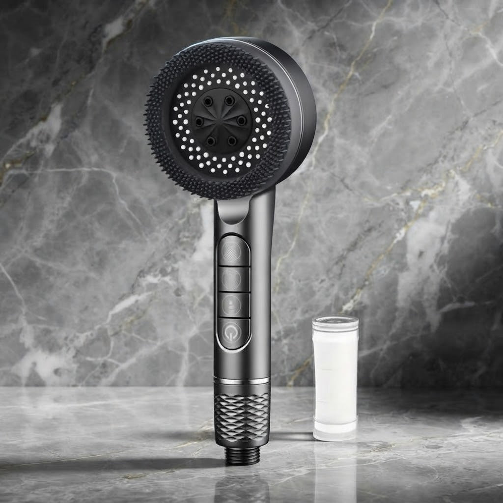 Pommeau de douche anti-calcaire – 4 modes, haute pression & éco