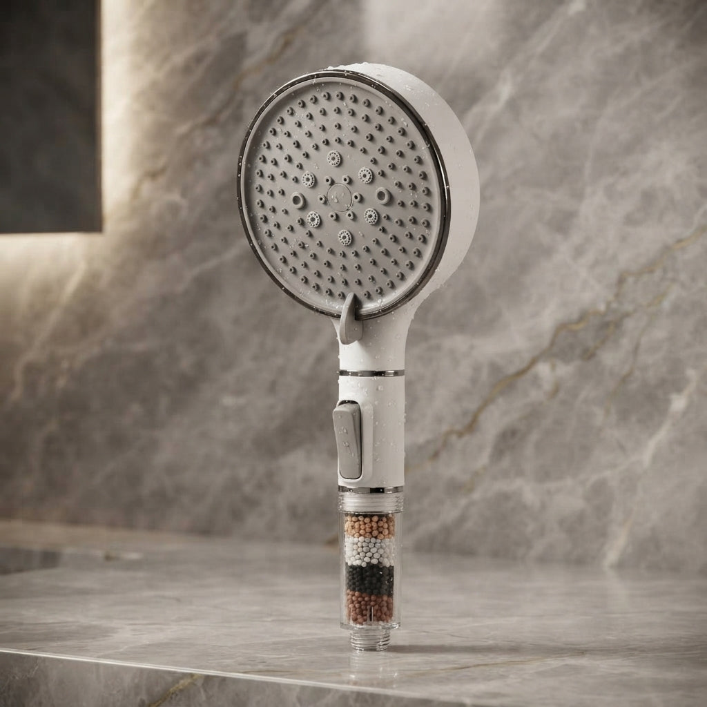 Pommeau de Douche Filtration Anti-Calcaire – Haute Pression , 5 modes