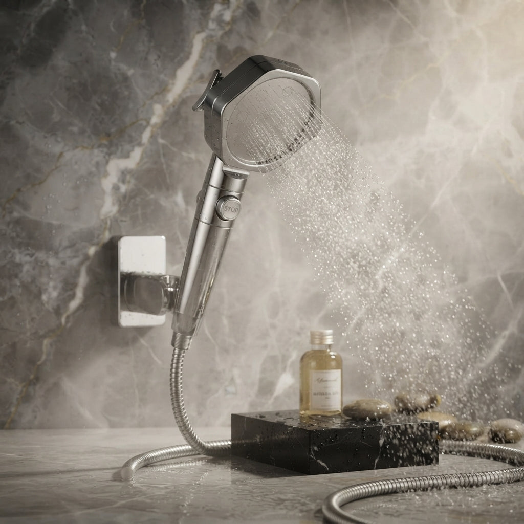 Pommeau de douche filtrant – Haute pression, 5 modes & éco