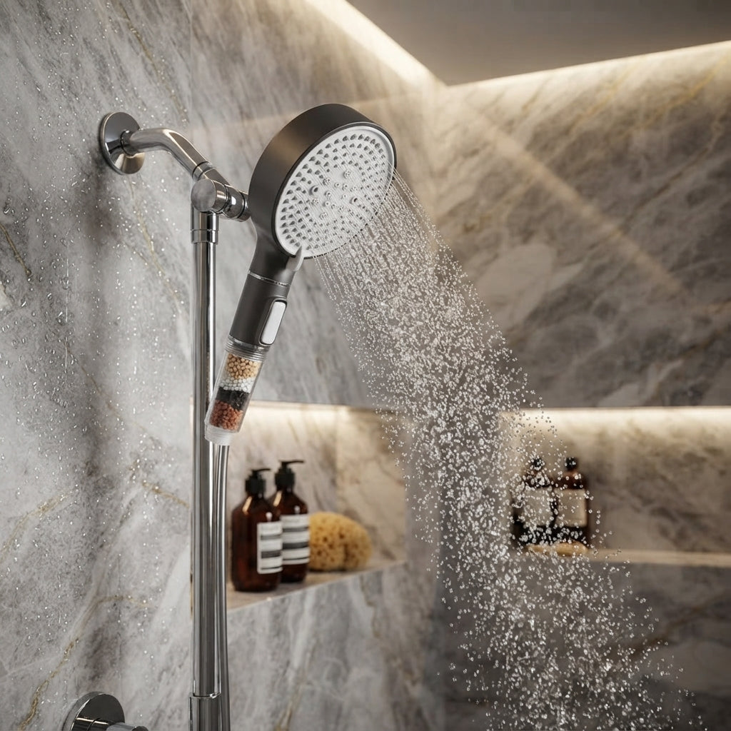Pommeau de Douche Filtration Anti-Calcaire – Haute Pression , 5 modes