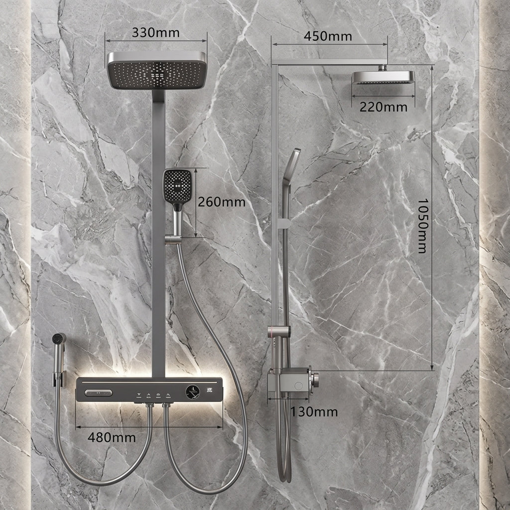 Colonne de Douche Thermostatique – Douchette
