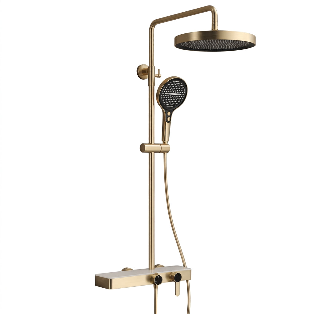 Colonne de Douche Haut de Gamme – Pluie, Douchette – 6 Finitions