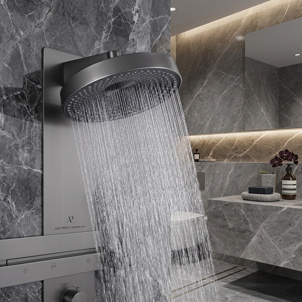 Colonne de Douche Encastrable Thermostatique –  Pression & Confort