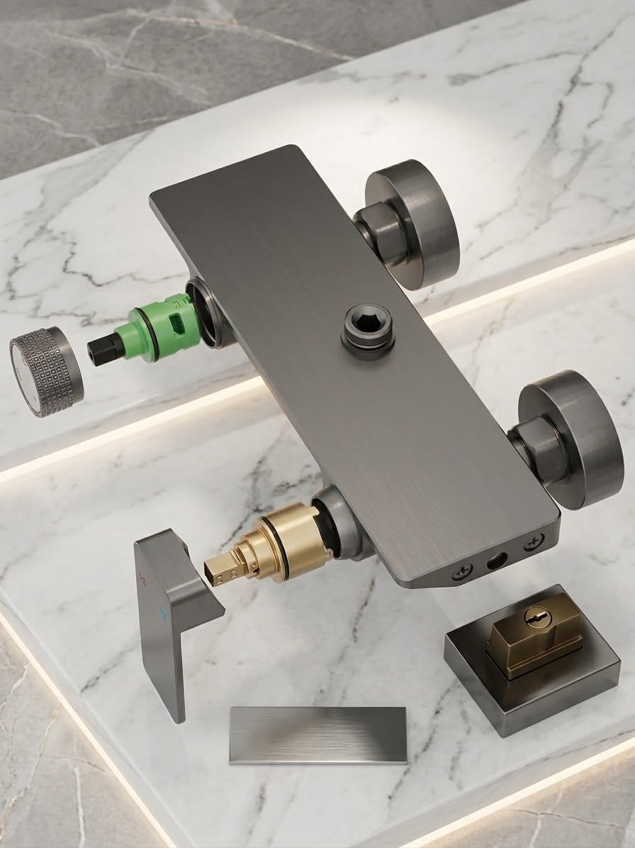 Colonne de Douche 3 Voies – Réglable en Hauteur