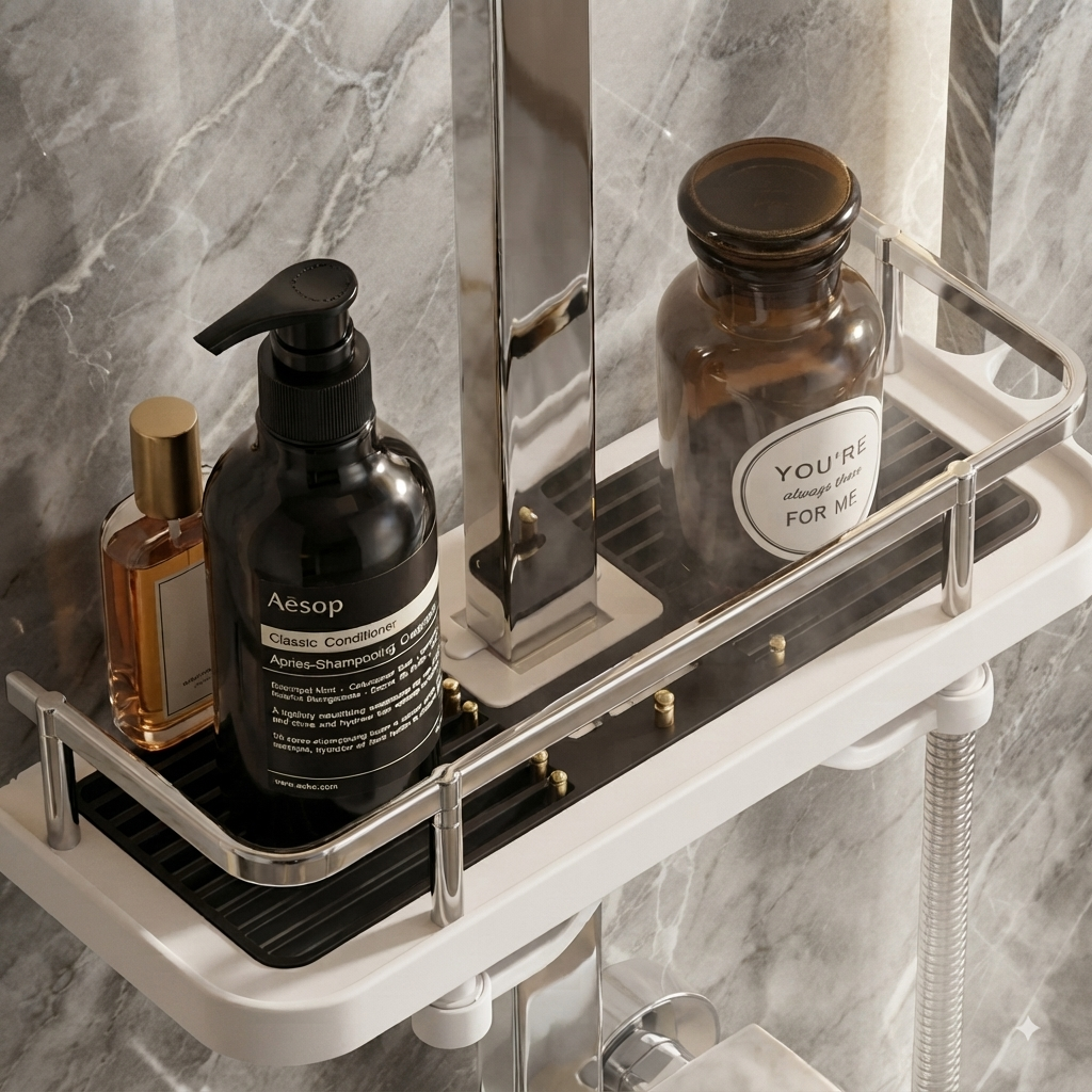 Colonne de Douche Design Noir & Chrome – Jet Relaxant