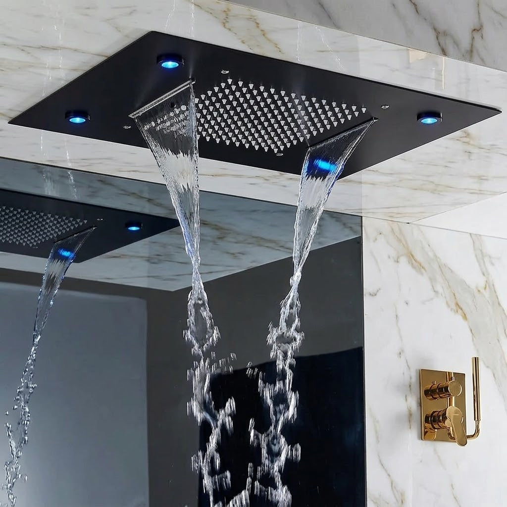 Tête de Douche LED Encastrable – Plafond
