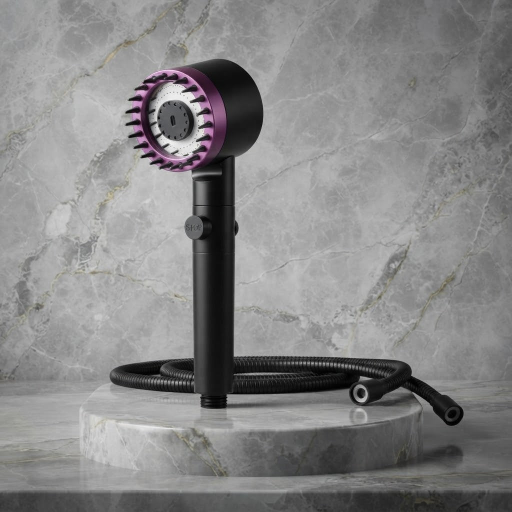 Pommeau de douche haute pression – 3 modes & anti-calcaire