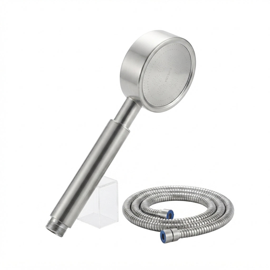 Pommeau de Douche Haute Pression – Inoxydable & Confort