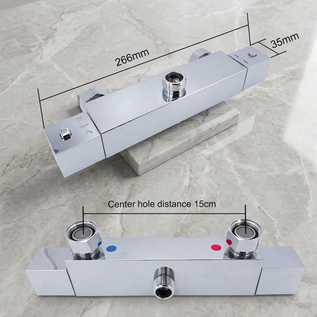 Colonne de Douche Thermostatique en Laiton – Confort & Précision