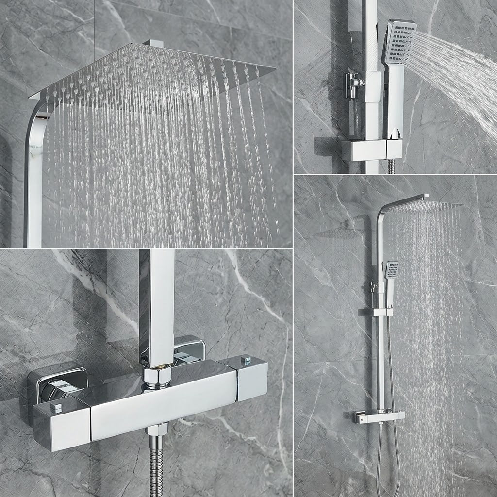 Colonne de Douche Thermostatique Chrome