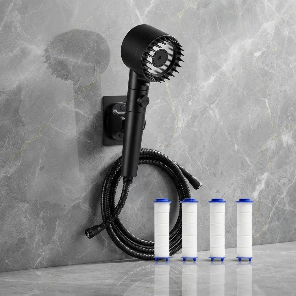 Pommeau de douche haute pression – 3 modes & anti-calcaire