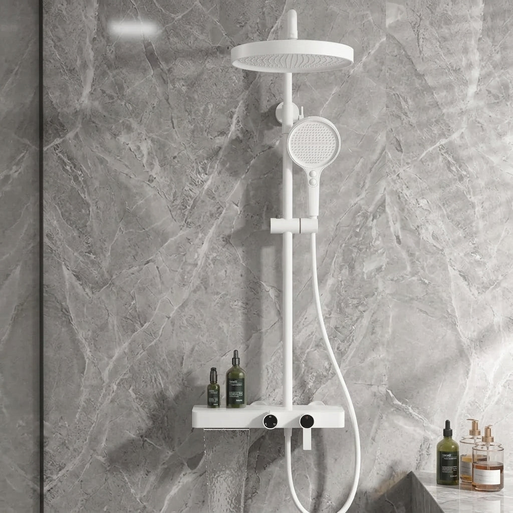Colonne de Douche Haut de Gamme – Pluie, Douchette – 6 Finitions