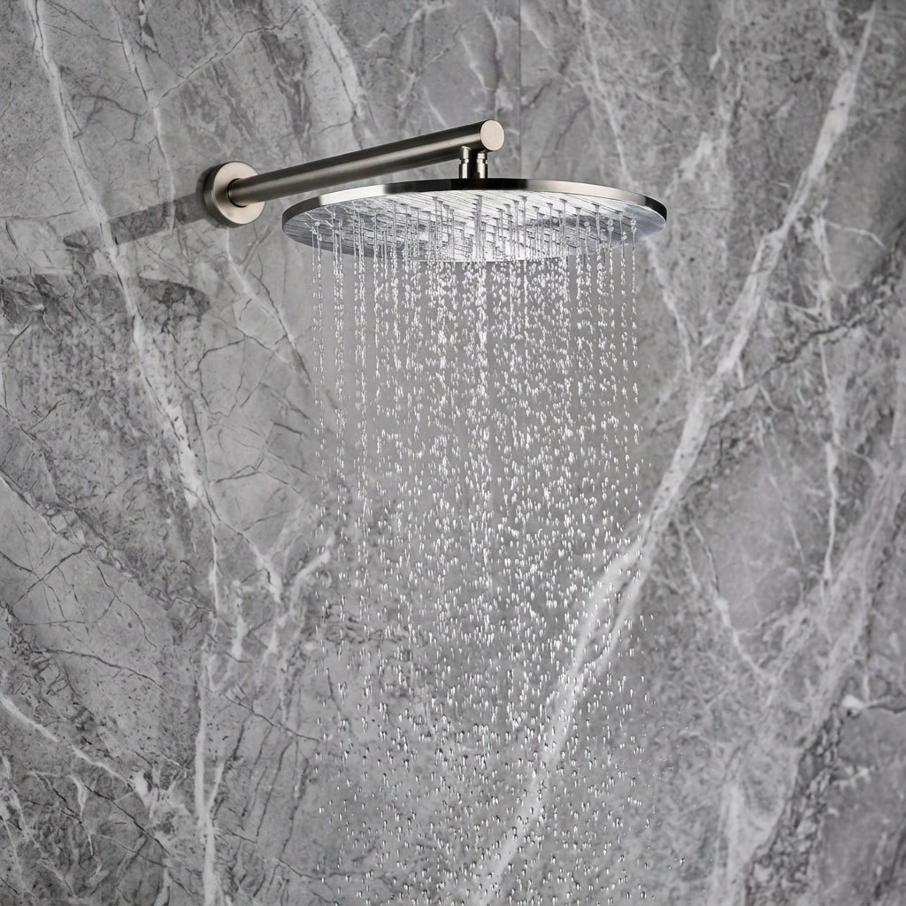 Colonne de Douche Encastrable Ronde – (Noir, Inox brossé, Rose gold, Or brossé)