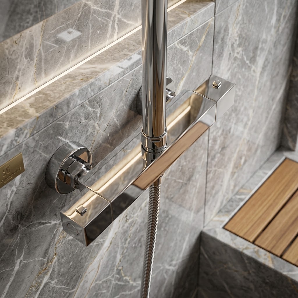 Colonne de Douche Thermostatique en Laiton – Confort & Précision