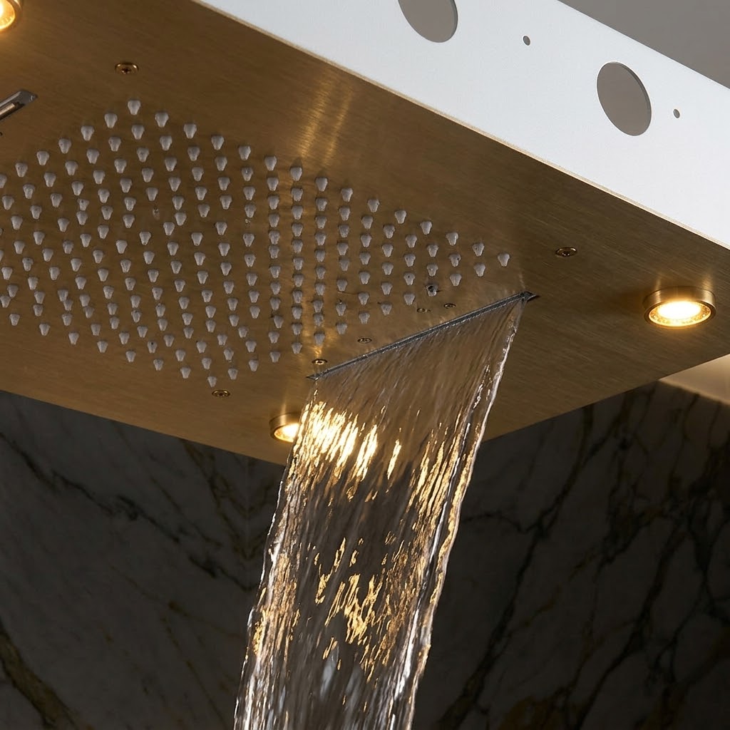 Tête de Douche LED Encastrable – Plafond