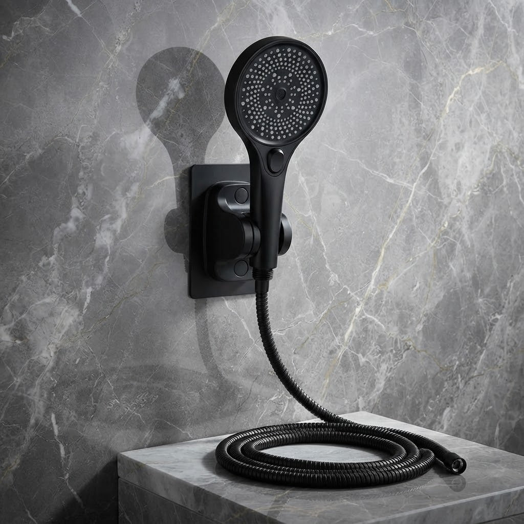 Pommeau de douche haute pression – 3 modes & Buses Antidépôt