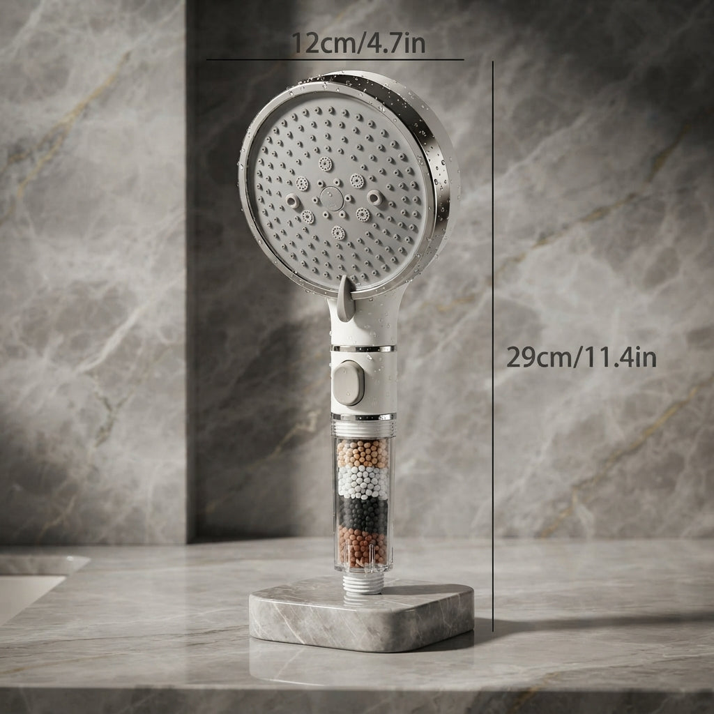 Pommeau de Douche Filtration Anti-Calcaire – Haute Pression , 5 modes