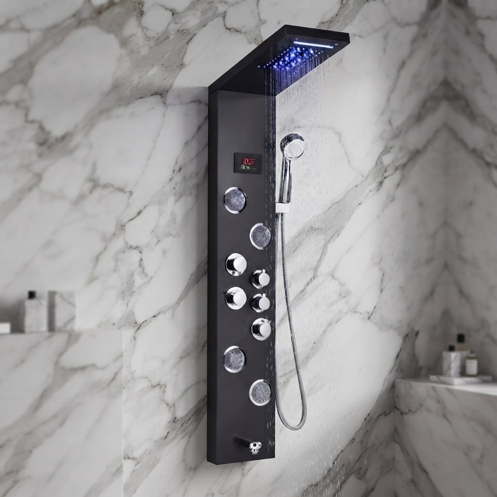 Colonne de Douche Hydromassante avec Écran – Bien-être & Confort