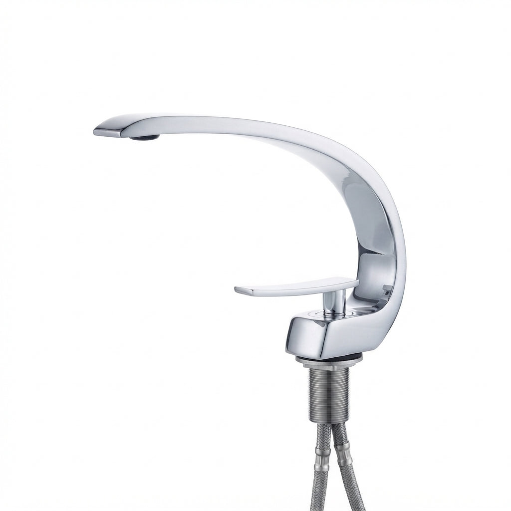 Robinet de salle de bain en laiton – Courbe luxueuse