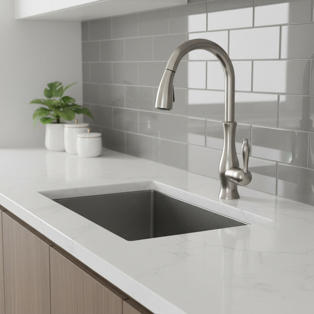 Robinet de Cuisine Extractible – Mitigeur Pivotant 360°