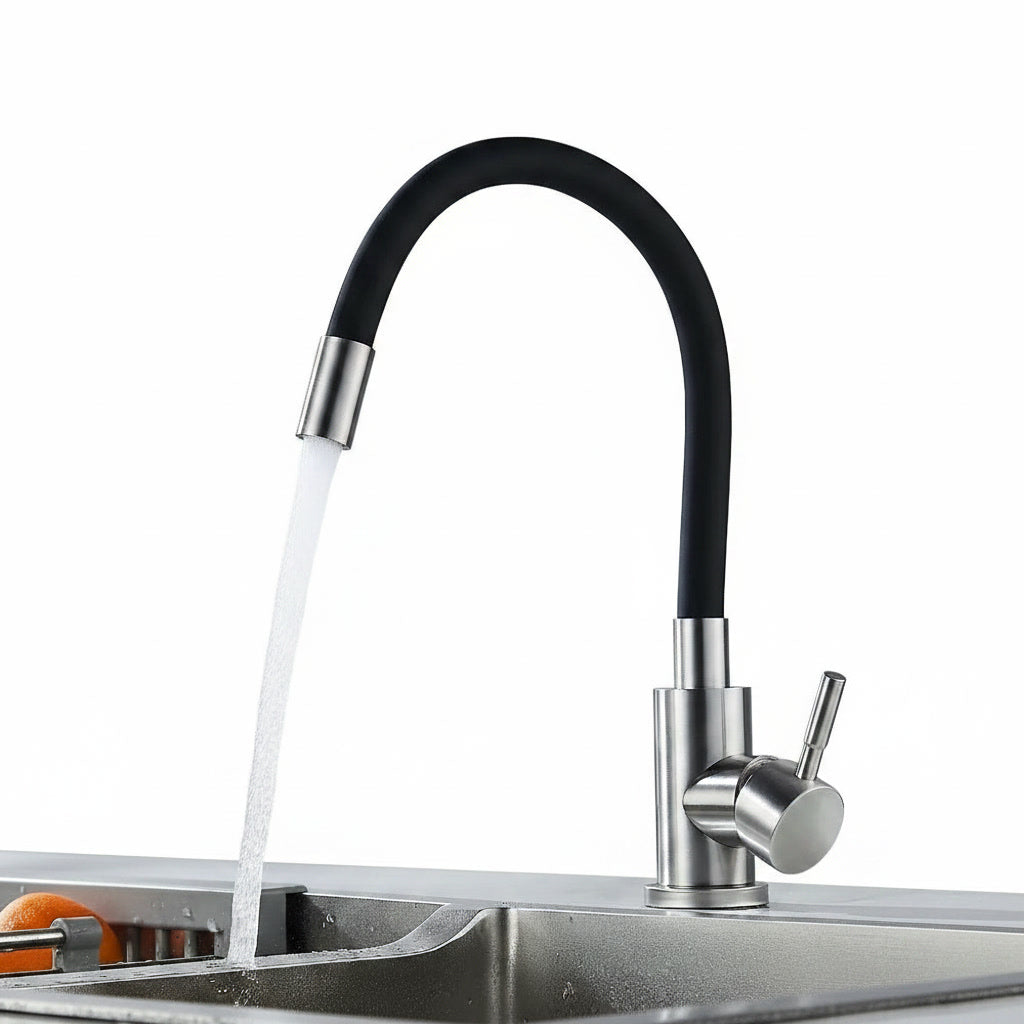 Robinet de Cuisine – Flexible 360° en Acier Inoxydable